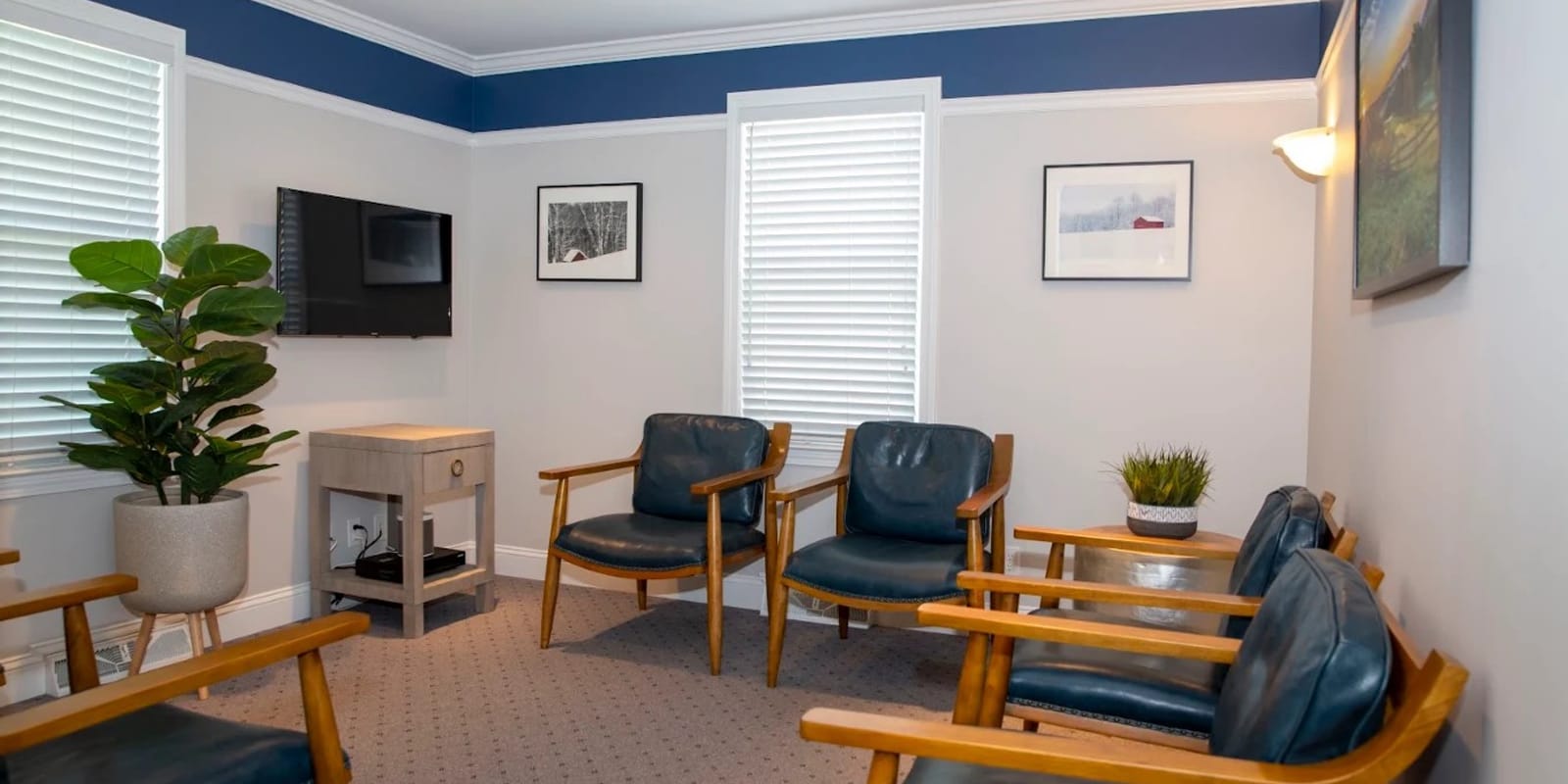 The patient area at Radiant Smiles in Bridgeport's North End.