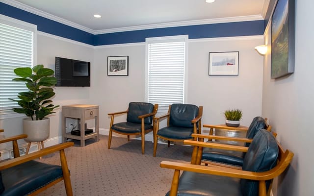 The patient area at Radiant Smiles in Bridgeport's North End.
