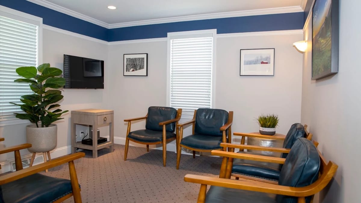 The patient area at Radiant Smiles in Bridgeport's North End.