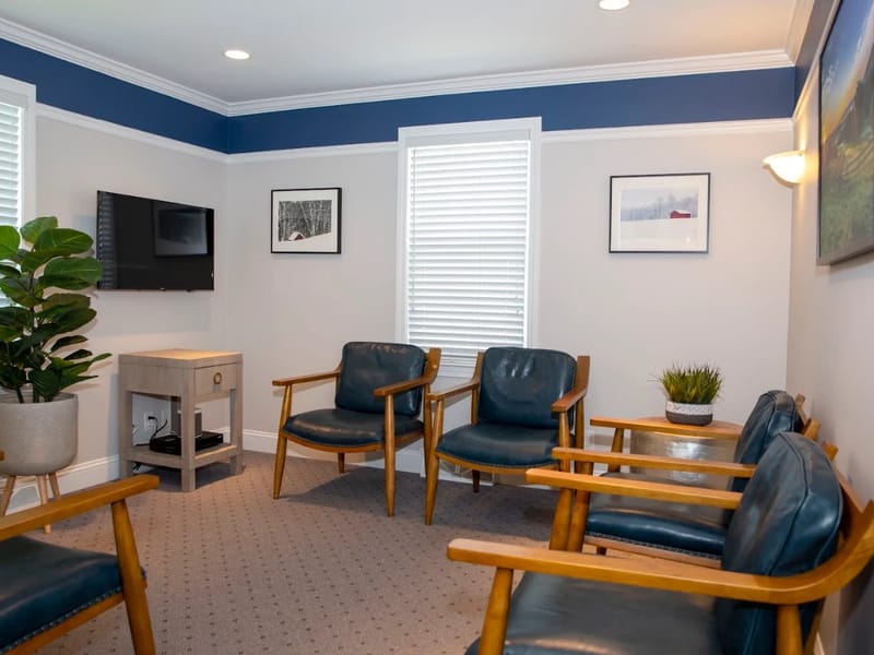 The patient area at Radiant Smiles in Bridgeport's North End.